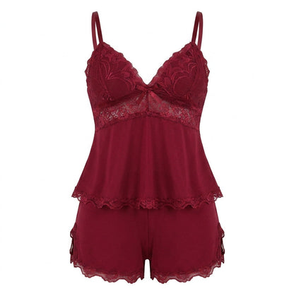 Nº 628 - Pajama Set with Lace Top