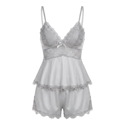 Nº 628 - Pajama Set with Lace Top